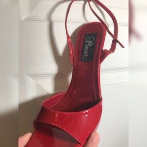 SOLD Women’s red pleaser high heel shoes SOLD